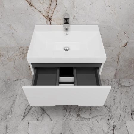 Тумба Style Line "Матис 60" ЛС-00002444 подвесная под ASTI 60 (2 ящика), Белый матовый, ЭМАЛЬ