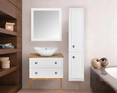 Тумба под раковину ASB-Woodline Каталина 80 "White"