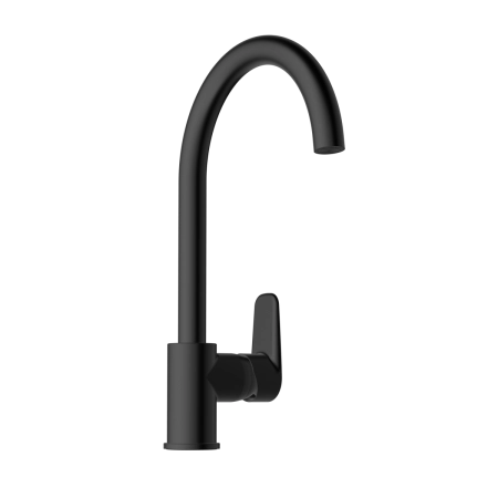Смеситель VitrA Flow Soft  A4341936EXP с поворотным изливом однорычажный матовый черный латунь