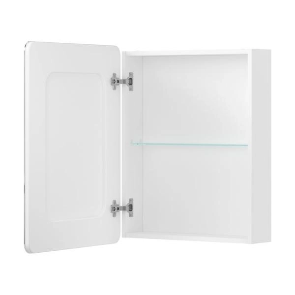 Шкаф зеркальный Volna 60 белый глянец