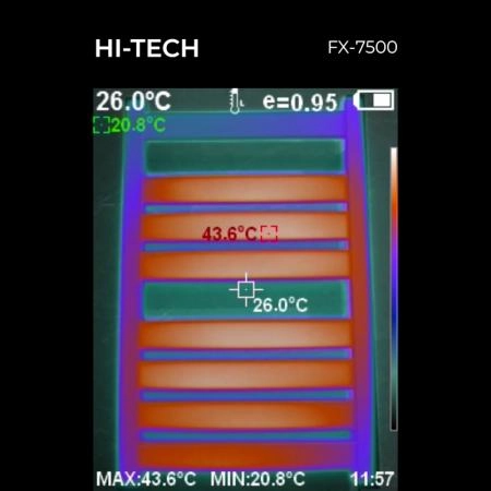 Полотенцесушитель FIXSEN HI-TECH FX-7500B 800х500, электрический черный