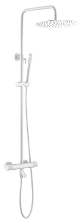 Стойка для душа Boheme c термостатом UNO Matt White 468-T-MW