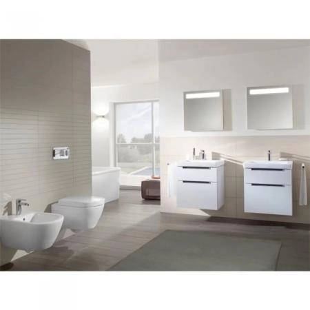 Villeroy&Boch Subway 2.0 Биде подвесное 37.5х56.5х28см., 1 отв., цвет: альпийский белый