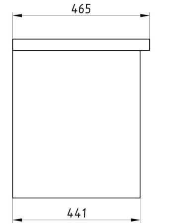 Тумба под раковину  ASB-Woodline Риола 80 подвесная Слоновая кость