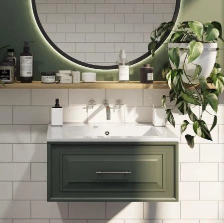 Раковина для ванной полувстраиваемая Uperwood Parma Premium 65 см, белая глянцевая