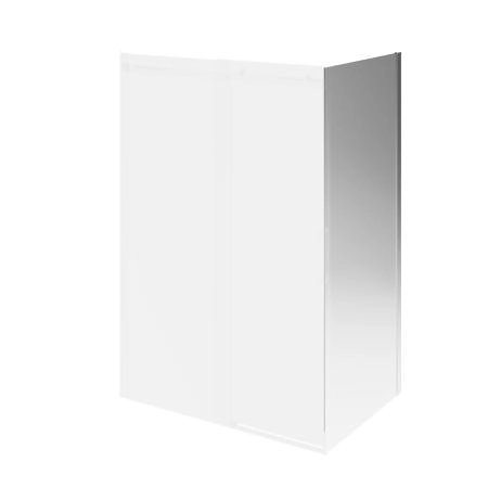 Kerama Marazzi Cristallo Душевая боковая панель 100х210см, цвет: брашированный никель