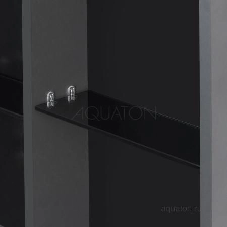 Зеркальный шкаф AQUATON Сохо 60 графит правый 1A258302AJA0R