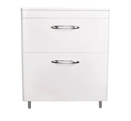 Тумба напольная Style Line Каре 70 (2 ящ.) Люкс белая, PLUS