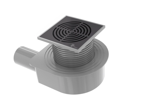 Душевой трап Boheme SMART DESIGN 15x15 cm, нерж.сталь ЧЕРНЫЙ 984-15-B