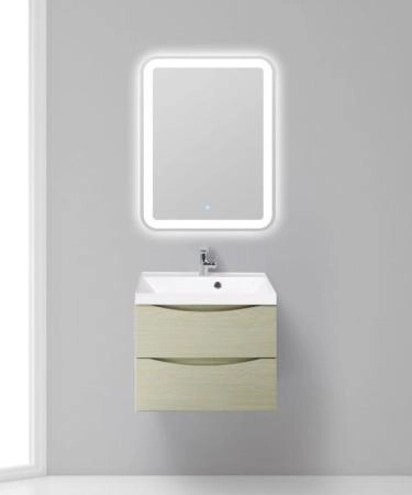 Тумба под раковину Belbagno MARINO Rovere Bianco подвесная 600x450x500 MARINO-600-2C-SO-WO-P