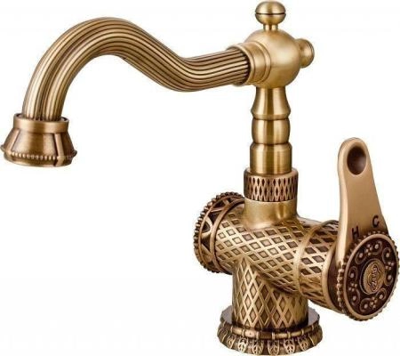Смеситель для раковины ZORG Antic (A 413U-BR) бронза