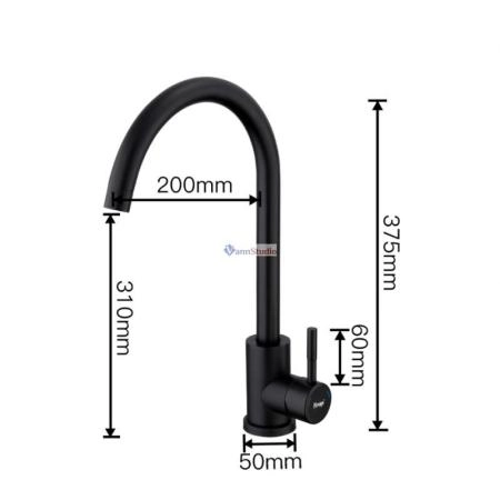 Смеситель для кухни Frap F40899-4 черный