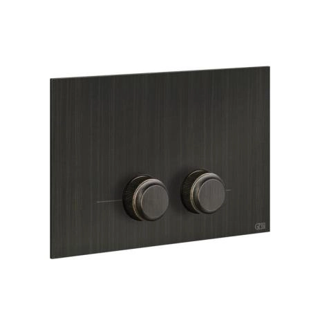 Gessi Venti20 Клавиша смыва для унитаза двойная, для инсталляций Geberit Sigma8 и Sigma12, цвет: Aged Bronze
