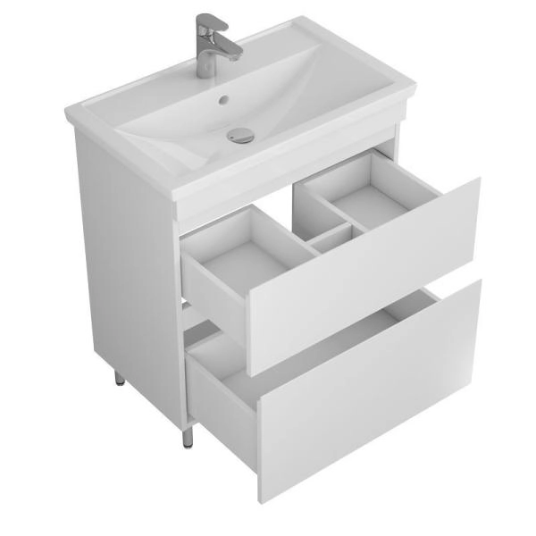 Тумба UNCORIA Арно 70 белая под умывальник Фостер