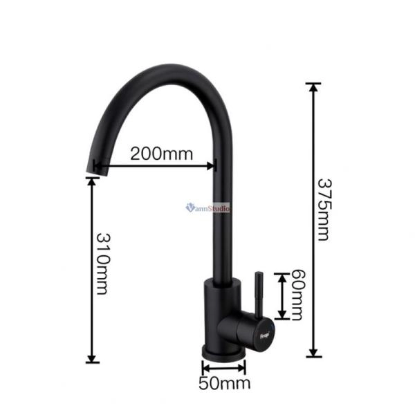 Смеситель для кухни Frap F40899-4 черный