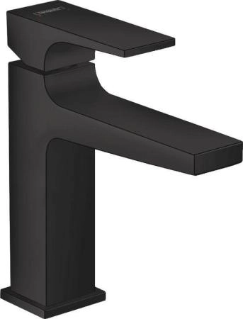Hansgrohe 32507670 Metropol Смеситель для раковины 117 мм, Push-Open матовый черный