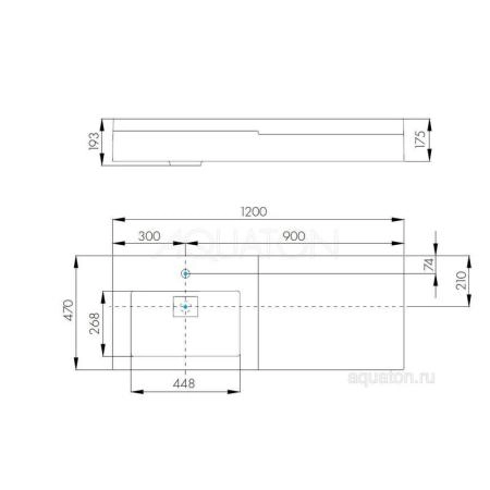 Раковина Aquaton Сакура 120 1A71893KSK010