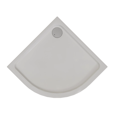 Поддон к душевому углу Берген RD 100х100 (радиальный поддон на раме-подставке с устройством слива (черный), панель)