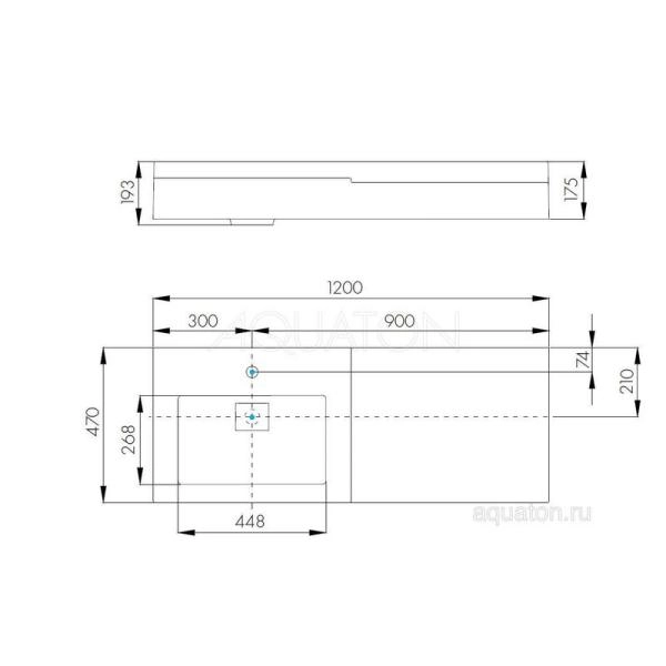 Раковина Aquaton Сакура 120 1A71893KSK010