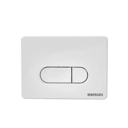Инсталляция BERGES NOVUM 40234 для скрытого монтажа унитаза кнопка D4 Soft Touch, белая