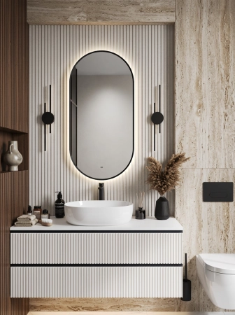 Зеркало Uperwood Next ZNext50100b ED 50*100 бесконтактный сенсор черное