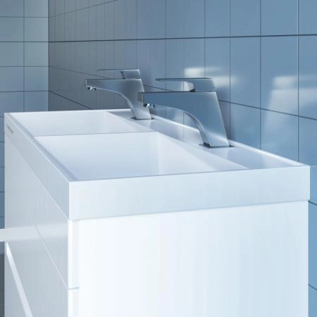 Умывальник СанТа Юпитер 100 с двойной чашей