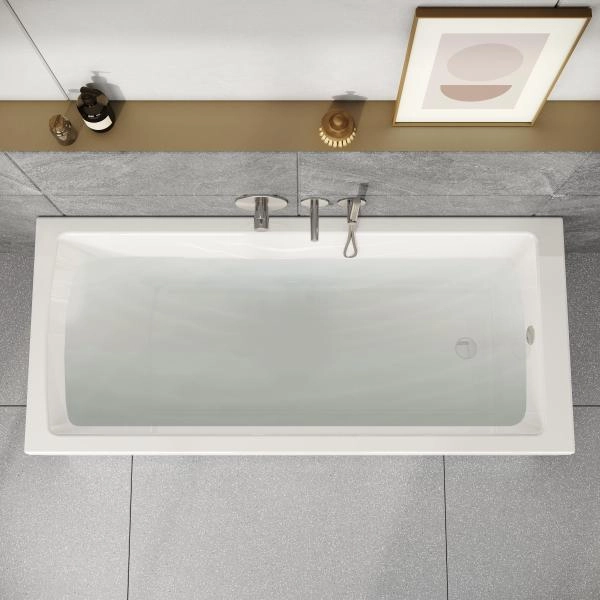 Ванна VitrA Neon 55840001000 180 x 80 см акриловая прямоугольная белая