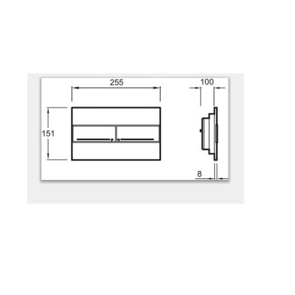 Панель смыва Jacob Delafon E4316-CP хром