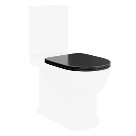 Сиденье Kerama Marazzi POMPEI ПОМПЕИ PO.seat.01\BLK для напольного унитаза, черное глянцевое