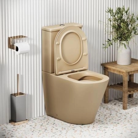 Унитаз Grossman GR-4480BEMS Color (620*365*810) БЕЖЕВЫЙ МАТОВЫЙ напольный Безободковый