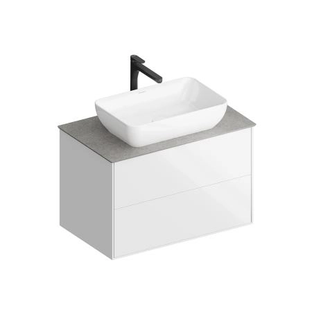 Тумба Kerama Marazzi PLAZA MODERN ПЛАЗА МОДЕРН PLB.M.80.2\WHT.V подвесная 80 белый 2 ящика