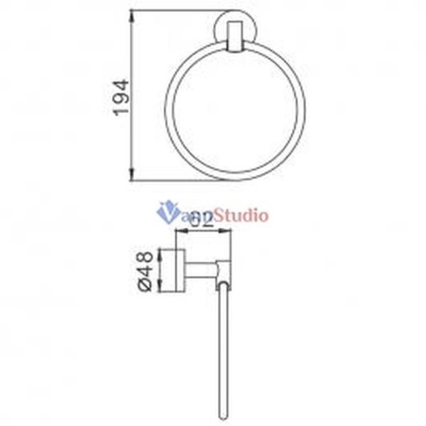 F1704 Полотенцедержатель Frap