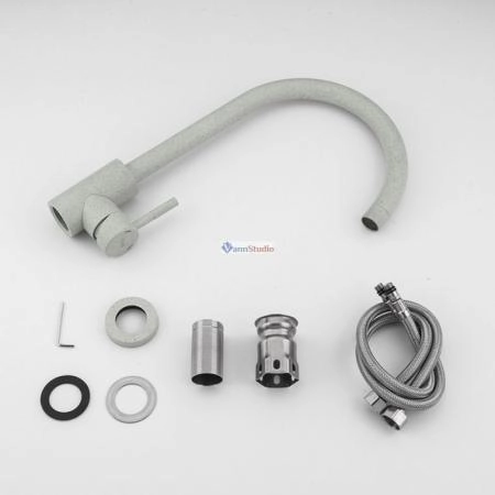 Смеситель для кухни Frap F40899-2 серый