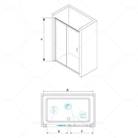 Душевая дверь в нишу RGW Passage PA-016 150 350801615-11