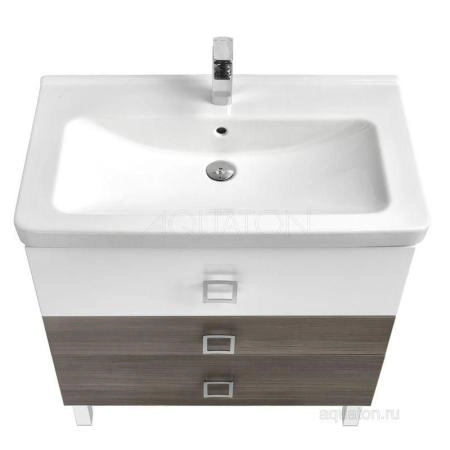 Тумба с раковиной Акватон Стамбул 85 М цвет лиственница