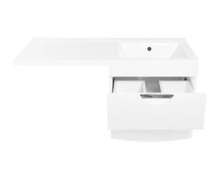 Тумба под раковину Style Line Elfante Жасмин 2 60 (2 ящ.), белая, PLUS, подвесная