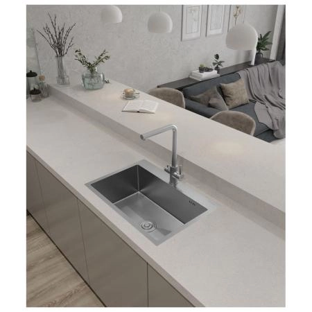 Кухонная мойка GranFest 6545, нержавеющая сталь