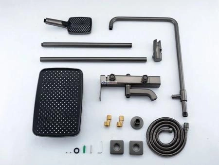 Душевая система Gappo G2418-29 с изливом оружейная сталь