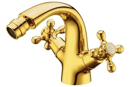 Смеситель для биде Boheme TRADIZIONALE ORO двуручковый 296