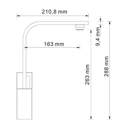 Смеситель для кухни WasserKraft Alme 1507 хром