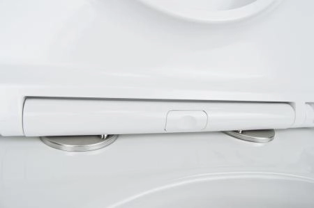 Унитаз приставной Azario 580х360х430 безободковый, быстросъемное сиденье микролифт, с системой смыва Tornado (AZ-1003D-UQ1)