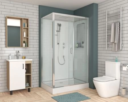 Душевая кабина Niagara Premium NG-6012-01QL (1200х800х2100) низкий поддон(16 см) стекло ПРОЗРАЧНОЕ