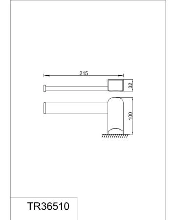 Полотенцедержатель кольцо RUSH Thira (TR36510)
