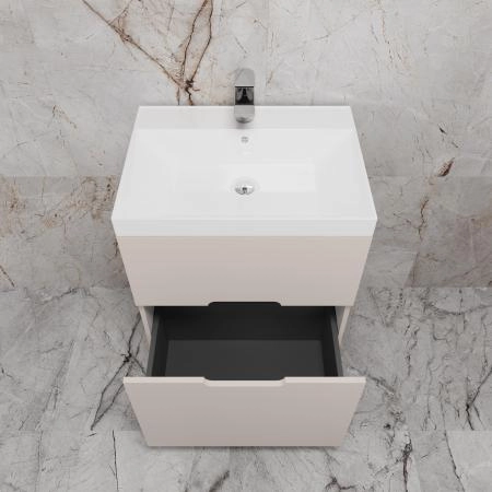 Тумба Style Line "Матис 60" ЛС-00002431 напольная под ASTI 60 (2 ящика), КРЕМ, ЭМАЛЬ