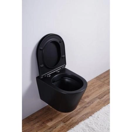 Унитаз Esbano CLAVEL (Matt Black) подвесной безободковый микролифт