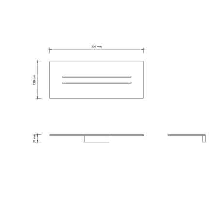 Decor Walther Universal Лоток для душа MK DA, цвет: Белый матовый
