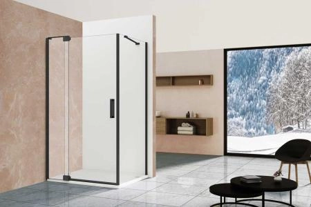 Душевой уголок Vincea Extra VSR-1E111290CGB, 1100/1200*900, черный, стекло тонированное