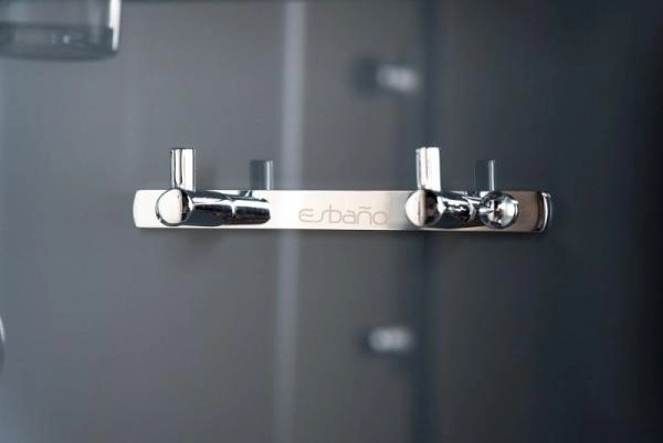 Душевая кабина Esbano 80x80 полукруг матовое стекло ESKG80CR