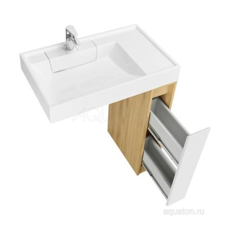 Тумба под раковину AQUATON Лондри 20 Дуб Сантана без фасада 1A267101LH0C0