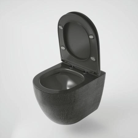 Унитаз Grossman GR-4455BBLS (480*365*370) ЧЕРНЫЙ подвесной Безободковый с тонкой крышкой